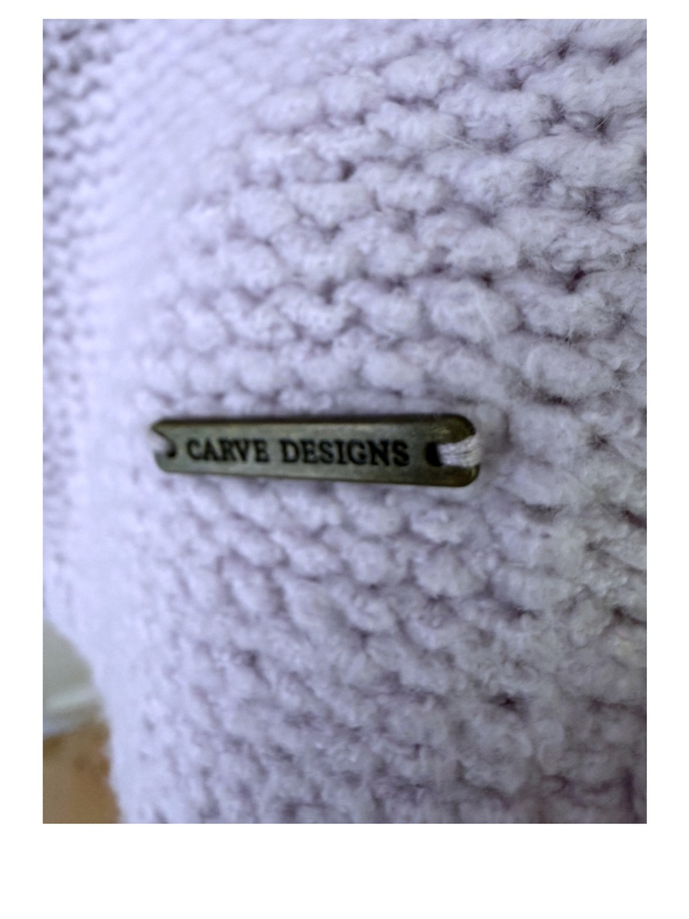Carve Designs Heaven Lavender Knit Turtleneck Pullover Women’s Medium NEW - Picture 10 of 12